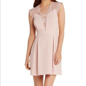 BCBGeneration Lace-Back Pleated Dress